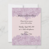 赤面ピンクアジサイ結婚式招待状 招待状 (正面)