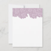 赤面ピンクアジサイ返信カード 出欠カード (裏面)