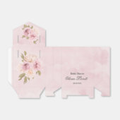 赤面ピンクアンドクリームバラシックブライダルシャワー フェイバーボックス (折り畳みなし)
