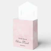 赤面ピンクアンドクリームバラシックブライダルシャワー フェイバーボックス (オープン)