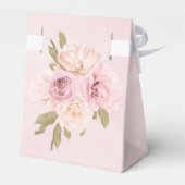 赤面ピンクアンドクリームバラシックブライダルシャワー フェイバーボックス (裏面サイド)