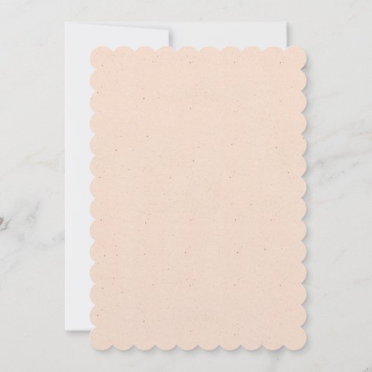 赤面ピンクアンドワン独身のデイジー 招待状 (裏面)