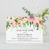 赤面ピンクイエローフローラ開花遠くにパーティー 招待状 (スタンド正面)