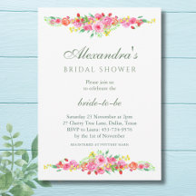 赤面ピンクイチゴと牡丹ブライダルシャワー