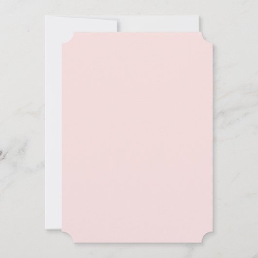 赤面ピンクイニシャルガール誕生 案内状 (裏面)