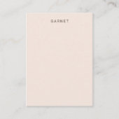 赤面ピンクイヤリングディスプレイカード 名刺 (正面)