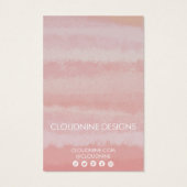 赤面ピンクイヤリングネックレスジュエリーディスプレイカード (裏面)