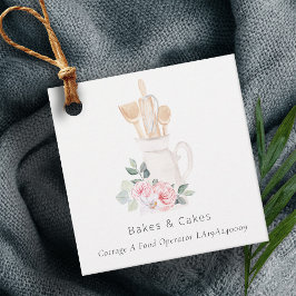 赤面ピンクウィスクヘラスプーンベーキング用具 フェイバータグ