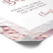 赤面ピンクウィンターマムオーサバーポスター ポスター (角)