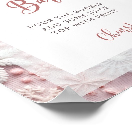 赤面ピンクウィンターマムオーサバーポスター ポスター (角)