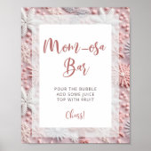 赤面ピンクウィンターマムオーサバーポスター ポスター (正面)