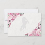 赤面ピンクウェスタンキンセアニェラRSVPカード 出欠カード (裏面)