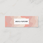 赤面ピンクウェーストライプブQRコードはっきりした スキニー名刺 (正面)