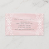 赤面ピンクウォーターカラーデコビジネスカード 名刺 (裏面)