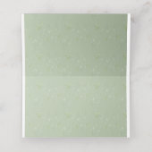 赤面ピンクウォーターカラーバラフローラ結婚ズ プレイスカード (内部開封)