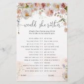 赤面ピンクウォーターカラーフラワーズゲーム (正面)