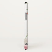 赤面ピンクウォーターカラーフローラモノグラム Case-Mate iPhoneケース (裏面/右)