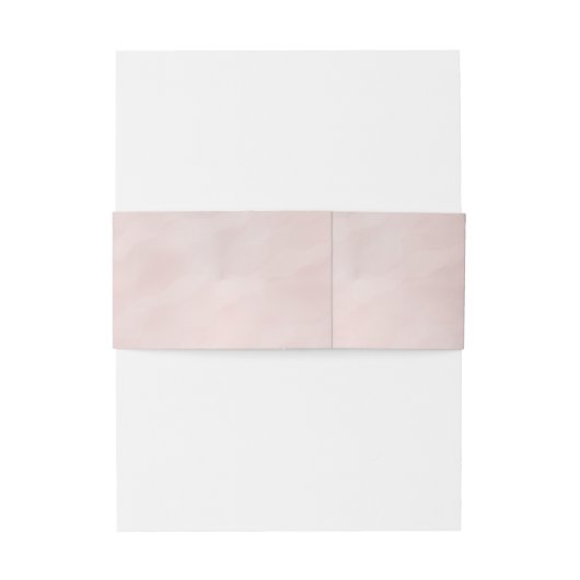 赤面ピンクウォーターカラーモノグラム結婚ズスイート 招待状ベリーバンド (裏面例)