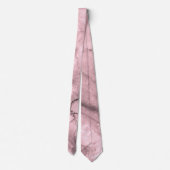赤面ピンクウォーターカラー抽象芸術 ネクタイ (裏面)