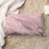 赤面ピンクウォーターカラー抽象芸術 ランバークッション (ブランケット)