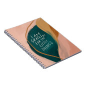 赤面ピンクウォーターカラー自然感謝 ノートブック (右側)