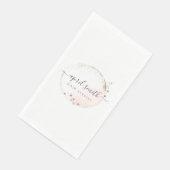 赤面ピンクウォーターカラー金ゴールドサークルフローラリース (コーナー)