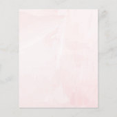 赤面ピンクウォーターカラー髪のサロンメイクアップアーティスト チラシ (裏面)