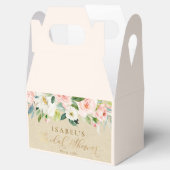 赤面ピンクウォーターカラー&クラフト素朴ブライダルシャワー フェイバーボックス (オープン)