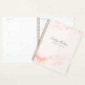 赤面ピンクウォーターフェミニンカラーメイクアップアーティストノート プランナー手帳 (ディスプレー)