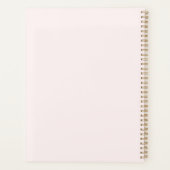 赤面ピンクウォーターフェミニンカラーメイクアップアーティストノート プランナー手帳 (裏面)