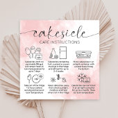 赤面ピンクウォーターブラシケスティクルベーカリー気にガイド スクエア名刺