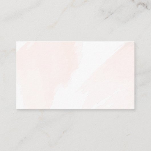 赤面ピンクウォーター結婚カラーのギフトレジストリ エンクロージャーカード (裏面)