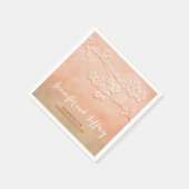 赤面ピンクウォーター結婚カラー紙ナプキン スタンダードカクテルナプキン (角)