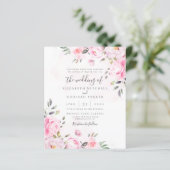 赤面ピンクウォーター色フローラ牡丹ウェディングアクト (スタンド正面)