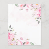 赤面ピンクウォーター色フローラ牡丹ウェディングアクト (裏面)