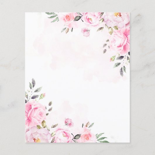 赤面ピンクウォーター色フローラ牡丹ウェディングアクト (裏面)