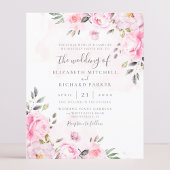 赤面ピンクウォーター色フローラ牡丹ウェディングアクト