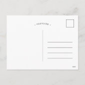 赤面ピンクウォーター色ベビーシャワーバイメール招待状 シーズンポストカード (裏面)