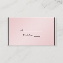 赤面ピンクエレガンス結婚ズ座席表 プレイスカード
