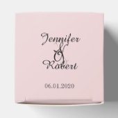 赤面ピンクエレガンス結婚式の引き出物ボックス フェイバーボックス (上部)