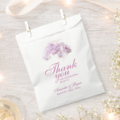 赤面ピンクオーキッドウォーターカラーフラワーフローラ結婚ズ フェイバーバッグ (クリップ留めされた状態)