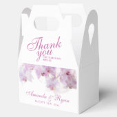 赤面ピンクオーキッド水結婚色の花感謝してい フェイバーボックス (オープン)