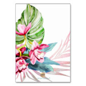 赤面ピンクオーキッド+パームテーブルノスのボードへのピン テーブルナンバー (裏面)