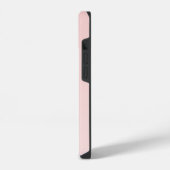 赤面ピンクカスタムモノグラム名 iPhoneケース (左側面)