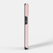 赤面ピンクカスタムモノグラム名 iPhoneケース (右側面)