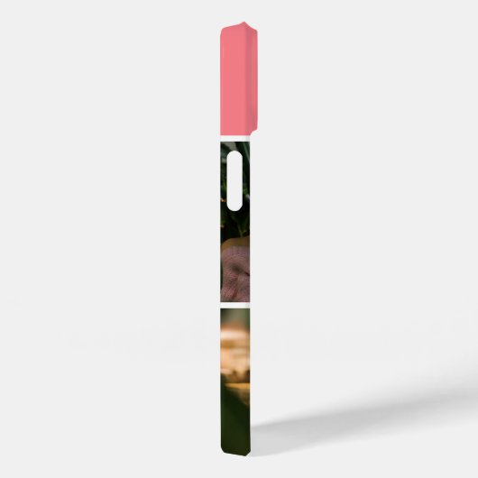 赤面ピンクカスタム3フォトコラージュモノグラムの Case-Mate iPhoneケース (裏面 / 右)