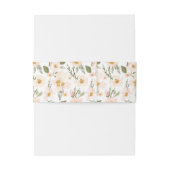 赤面ピンクガーデニア水彩花柄 招待状ベリーバンド (裏面例)