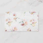 赤面ピンクガーデン花お持ち帰りレシピ エンクロージャーカード (裏面)