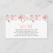 赤面ピンクガーデン花お持ち帰りレシピ エンクロージャーカード (正面)