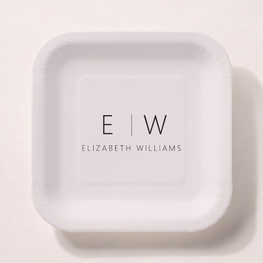 赤面ピンクガーリーミエレガントミラモダンリスト ペーパープレート